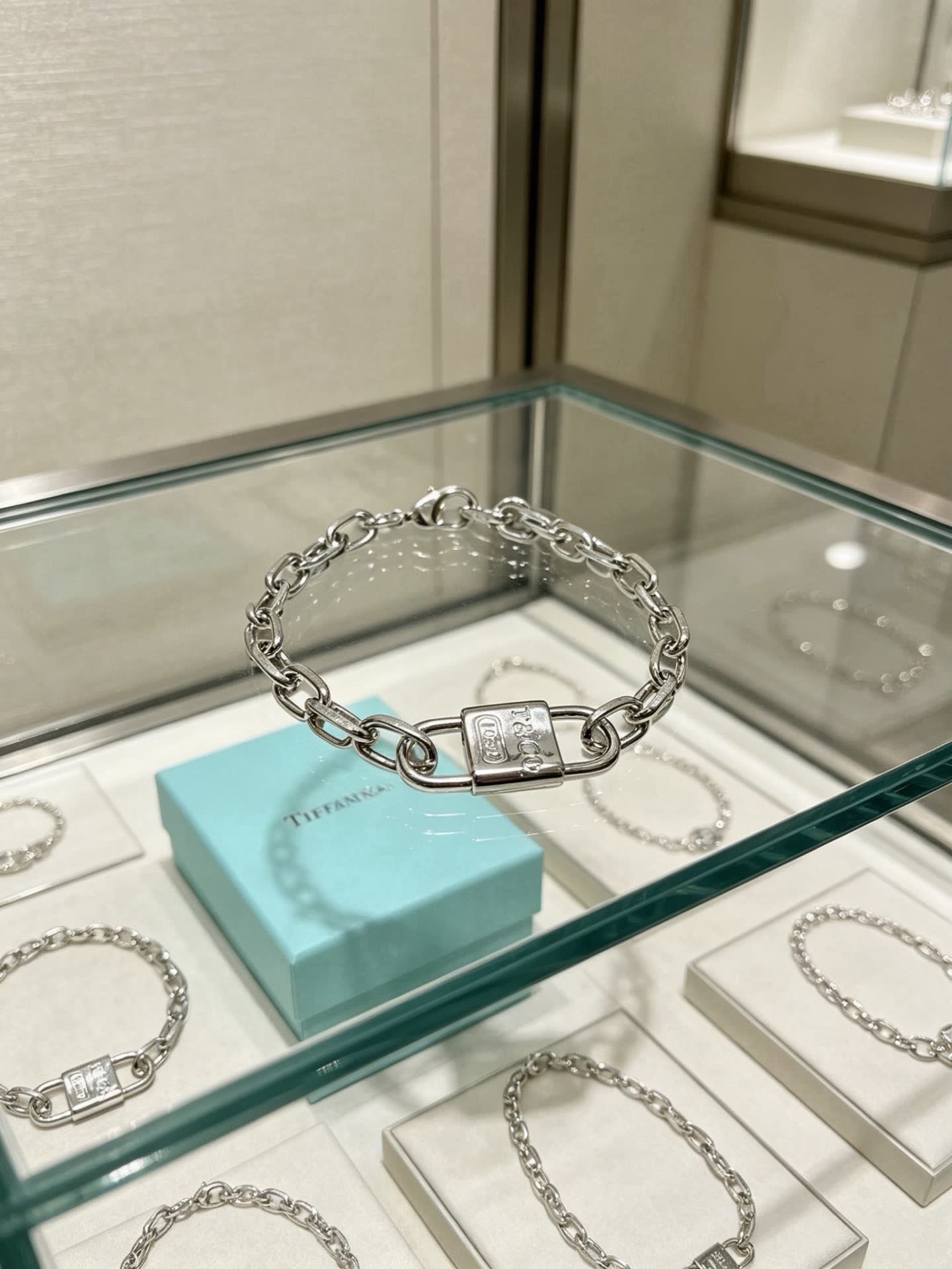 Tiffany & Co. Lock Charm Bracelet